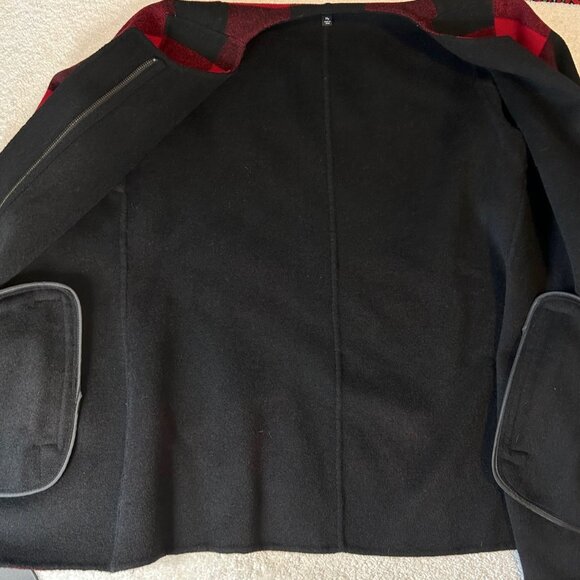 Talbots buffalo plaid double-face topper jacket - Picture 7 of 13